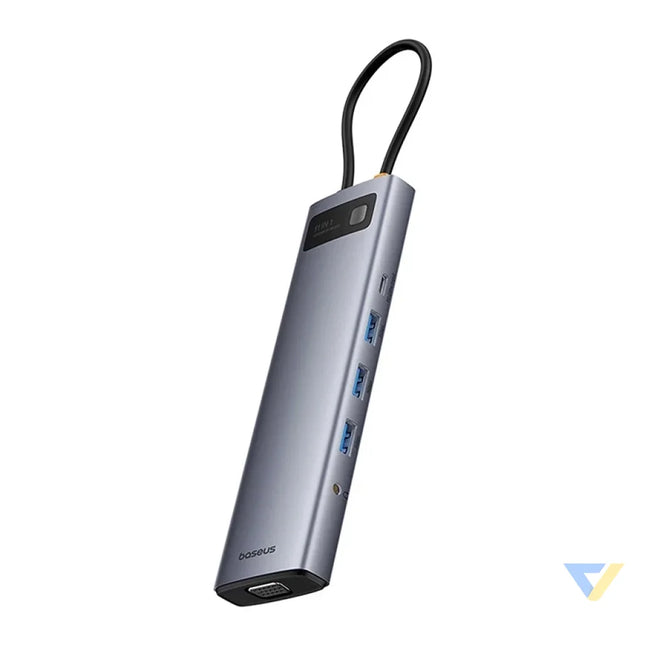 Hub 11in1 Baseus StarJoy Metal Glam Series USB C to HDMI + VGA + 3 x USB 3.0 + USB 2.0 + USB C PD + RJ45 + SD/TF