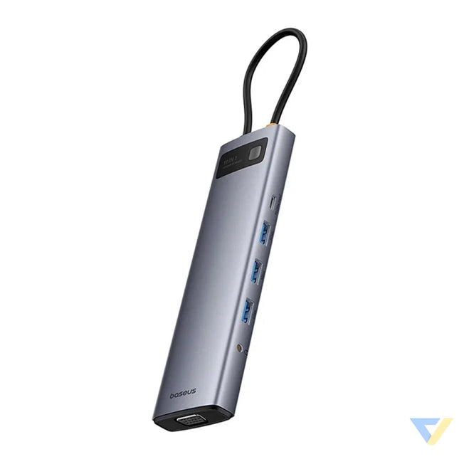 Hub 11in1 Baseus StarJoy Metal Glam Series USB C to HDMI + VGA + 3 x USB 3.0 + USB 2.0 + USB C PD + RJ45 + SD/TF