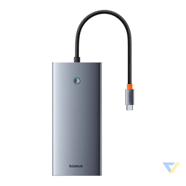 Hub 13in1 Baseus PortalJoy USB C to HDMI + DP + VGA + C + USB + PD + RJ45 + SD/TF + 3.5mm (grey) Hubs
