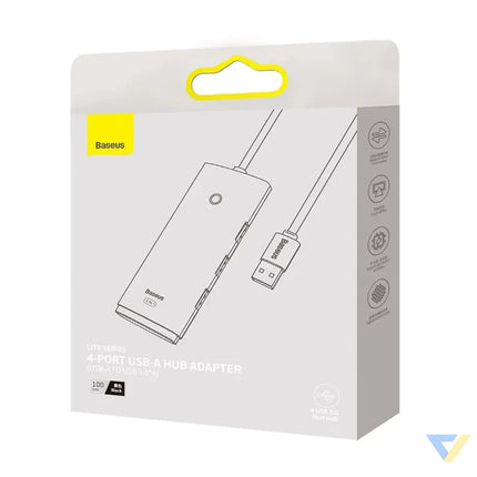 Hub 4in1 Baseus Lite Series USB to 4x USB 3.0 1m (Black) Hubs