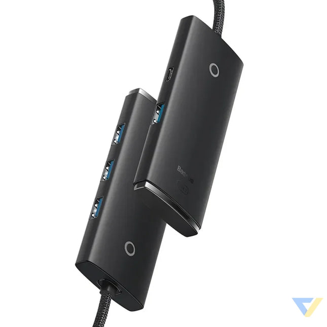 Hub 4in1 Baseus Lite Series USB to 4x USB 3.0 1m (Black) Hubs
