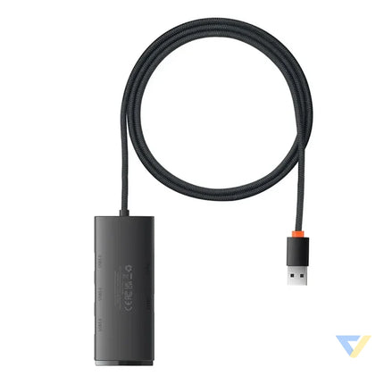 Hub 4in1 Baseus Lite Series USB to 4x USB 3.0 1m (Black) Hubs