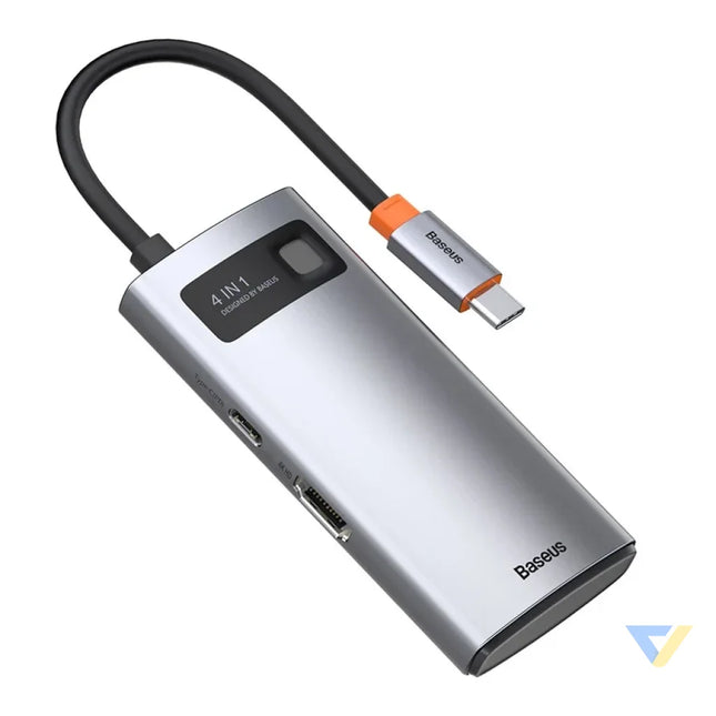 Hub 4in1 Baseus Metal Gleam Series USB C to USB 3.0 + USB 2.0 + HDMI + USB C PD Hubs