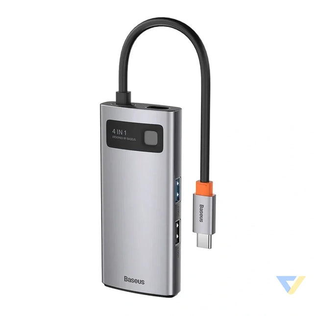 Hub 4in1 Baseus Metal Gleam Series USB C to USB 3.0 + USB 2.0 + HDMI + USB C PD Hubs