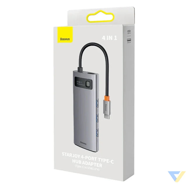 Hub 4in1 Baseus Metal Gleam Series USB C to 4x USB 3.0 Hubs