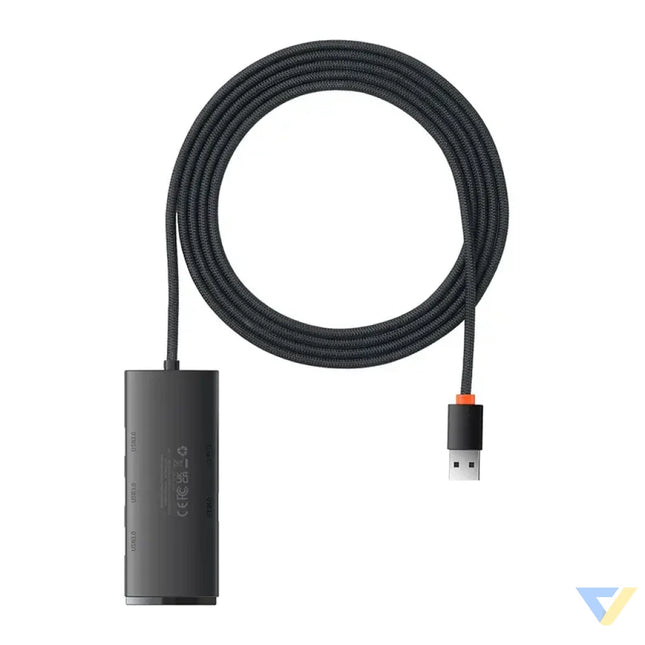 Hub 4w1 Baseus Lite Series USB do 4x USB 3.0 2m (czarny) Hubs