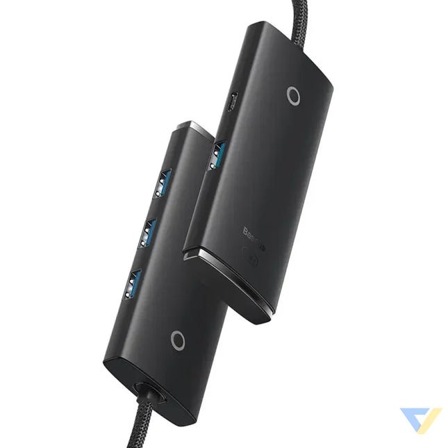 Hub 4w1 Baseus Lite Series USB do 4x USB 3.0 2m (czarny) Hubs