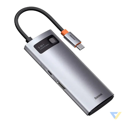 Hub 5in1 Baseus Metal Gleam Series USB C to 3x USB 3.0 + HDMI + USB C PD Hubs