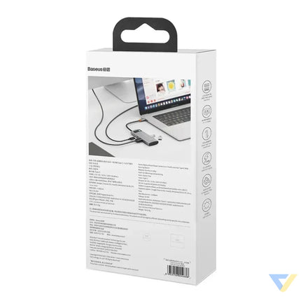 Hub 5in1 Baseus Metal Gleam Series USB C to 3x USB 3.0 + HDMI + USB C PD Hubs