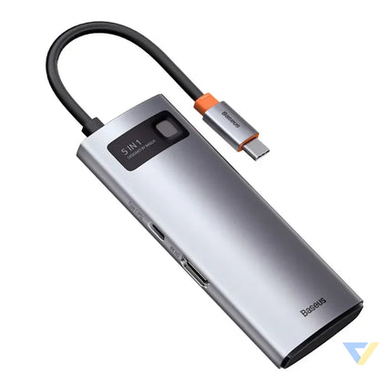 Hub 5in1 Baseus Metal Gleam Series USB C to 3x USB 3.0 + HDMI + USB C PD Hubs