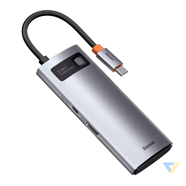 Hub 5in1 Baseus Metal Gleam Series USB C to 3x USB 3.0 + HDMI + USB C PD Hubs