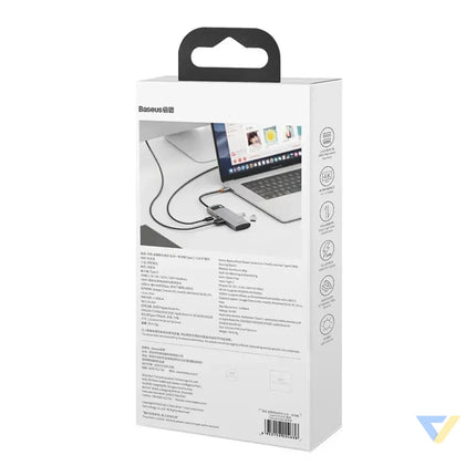 Hub 5in1 Baseus Metal Gleam Series USB C to 3x USB 3.0 + HDMI + USB C PD Hubs