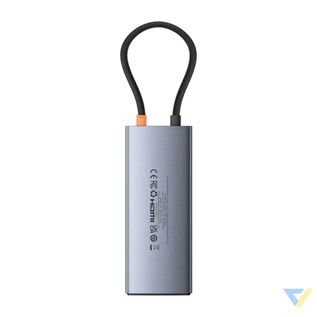 Hub 6in1 Baseus Metal Gleam 2 Series USB C to 2xUSB 3.0 + USB C + HDMI + USB C PD + Ethernet RJ45 Hubs