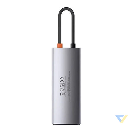 Hub 6in1 Baseus Metal Gleam Series USB C to 3x USB 3.0 + HDMI + USB C PD + Ethernet RJ45 Hubs