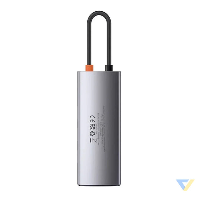 Hub 6in1 Baseus Metal Gleam Series USB C to 3x USB 3.0 + HDMI + USB C PD + Ethernet RJ45 Hubs