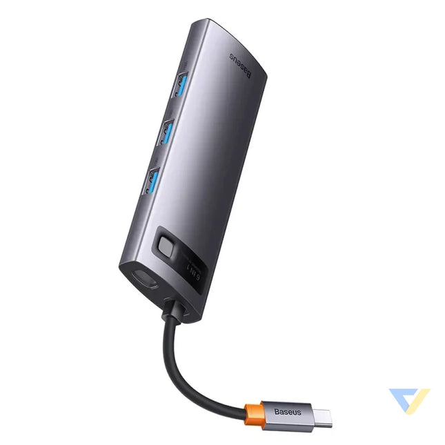 Hub 6in1 Baseus StarJoy Series USB C to 3x USB 3.0 + HDMI + USB C PD + RJ45 Hubs