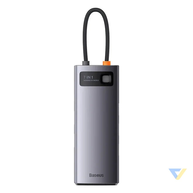 Hub 7in1 Baseus Metal Gleam Series USB C to 3x USB 3.0 + 2x HDMI + USB C PD + Ethernet RJ45 Hubs