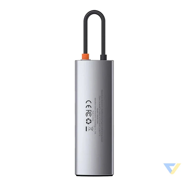 Hub 8in1 Baseus Metal Gleam Series USB C to 3x USB 3.0 + HDMI + USB C PD + Ethernet RJ45 + microSD/SD Hubs