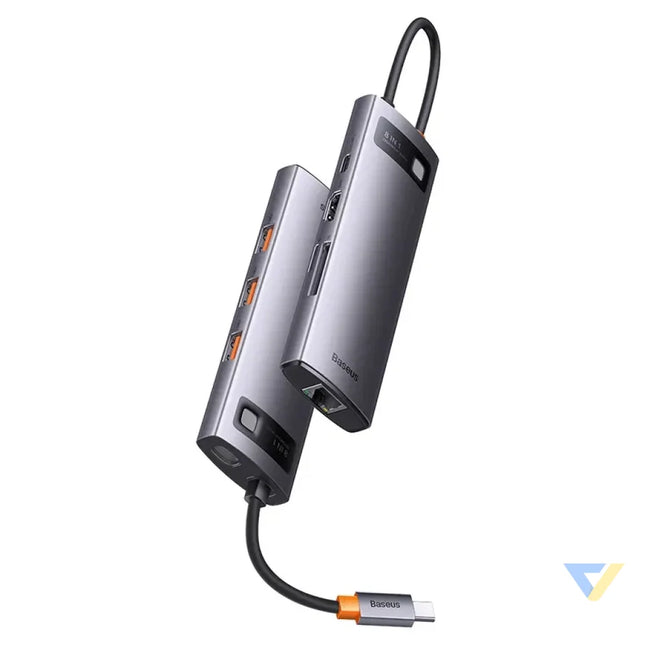 Hub 8in1 Baseus StarJoy Series USB C to 3x USB 3.1 + HDMI + USB C PD + RJ45 + microSD/SD Hubs