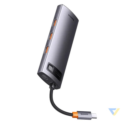 Hub 8in1 Baseus StarJoy Series USB C to 3x USB 3.1 + HDMI + USB C PD + RJ45 + microSD/SD Hubs