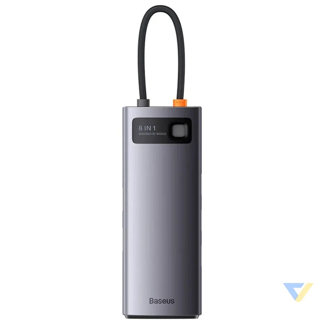 Hub 8w1 Baseus StarJoy Metal Glam Series USB C do HDMI + 3 x USB 3.0 + USB C PD + RJ45 + SD/TF Hubs