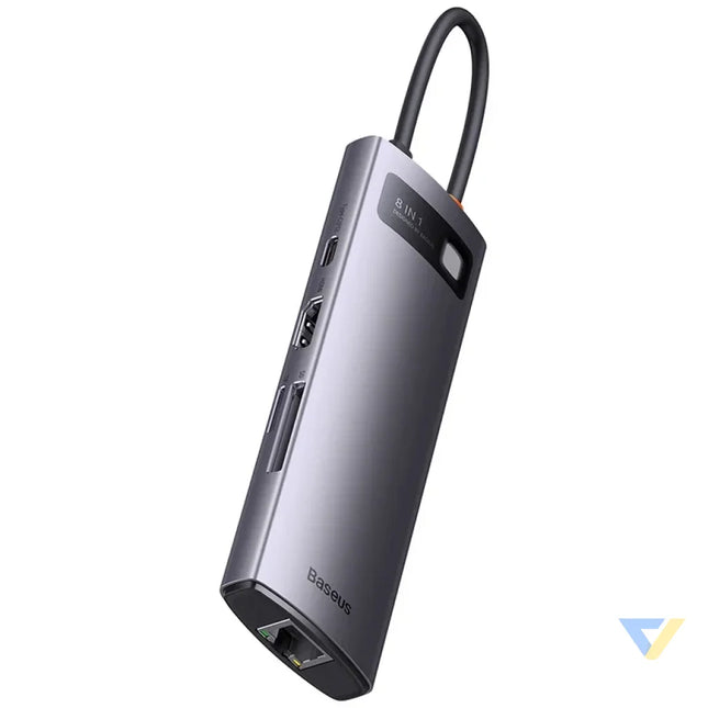Hub 8w1 Baseus StarJoy Metal Glam Series USB C do HDMI + 3 x USB 3.0 + USB C PD + RJ45 + SD/TF Hubs