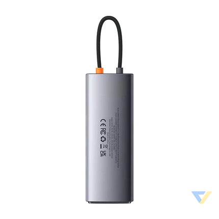 Hub 9in1 Baseus Metal Gleam Series USB C to 2x USB 3.0 + 2x HDMI + USB 2.0 + USB C PD + Ethernet RJ45 + microSD/SD Hubs