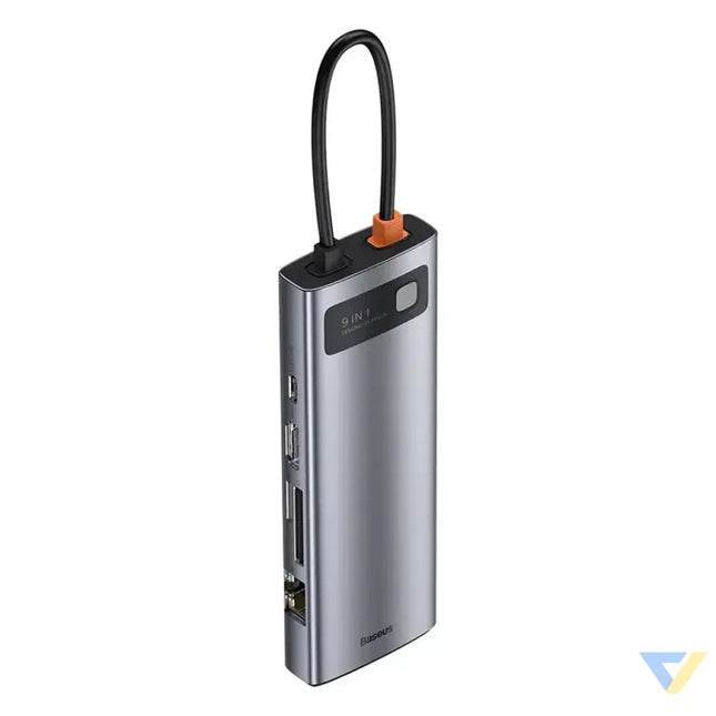 Hub 9in1 Baseus Metal Gleam Series USB C to 3x USB 3.0 + HDMI + USB C PD + Ethernet RJ45 + microSD/SD + VGA Hubs