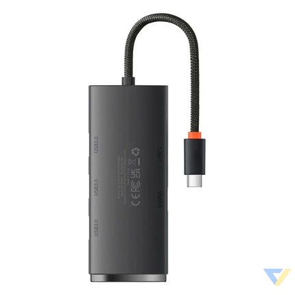 HUB Adapter 4 Port USB C Baseus OS Lite 25cm (Black) Hubs