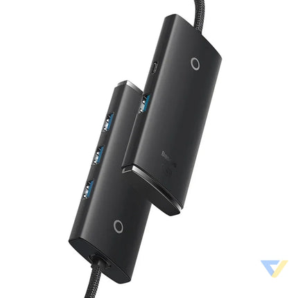 HUB Adapter 4 Port USB C Baseus OS Lite 25cm (Black) Hubs