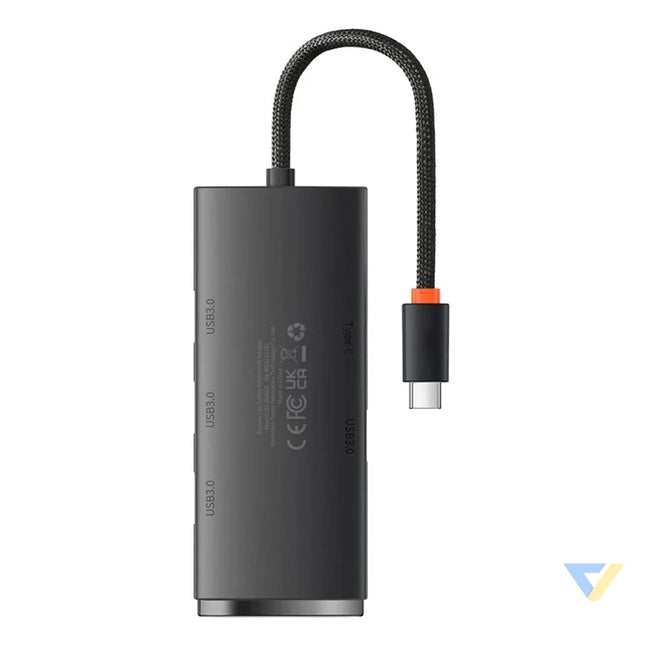 HUB Adapter 4 Port USB C Baseus OS Lite 25cm (Black) Hubs