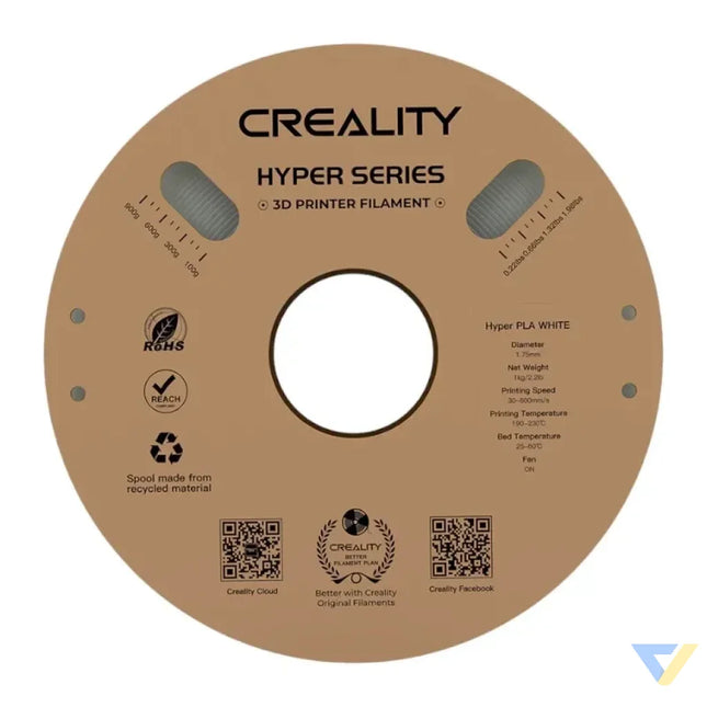 Hyper PLA Filament Creality (White) Filaments