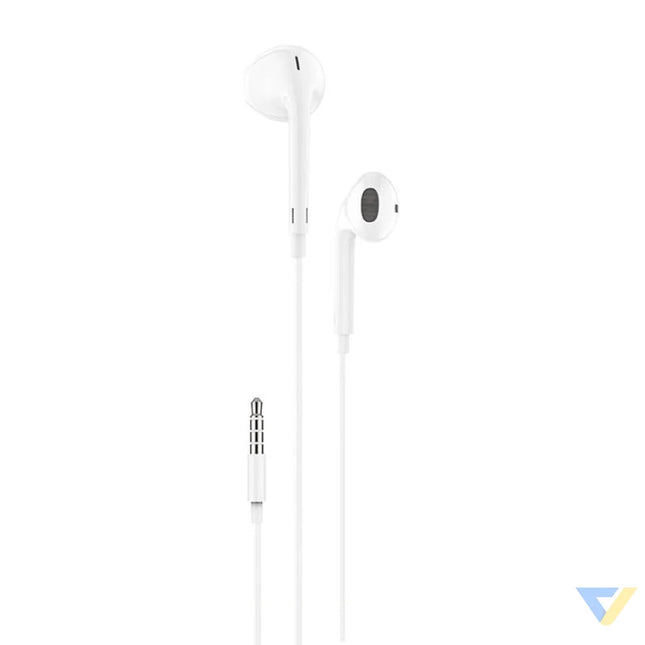 In ear headphones wired Foneng T34 mini jack 3.5mm remote control (white) Wired