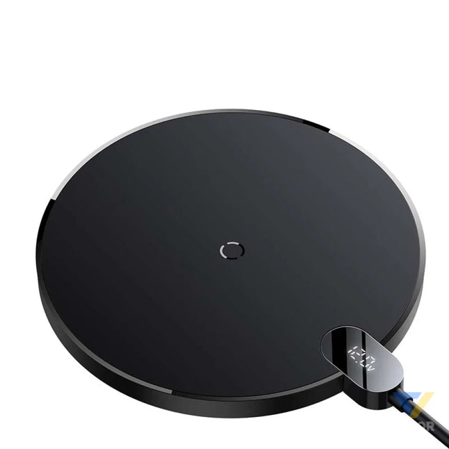 Inductive wireless charger Baseus Digital LED 15W (black) Wireless chargers