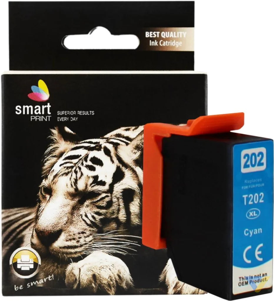 Ink for Epson | C13T02H24010 / 202XL | cyan | 13 ml | Smart Print