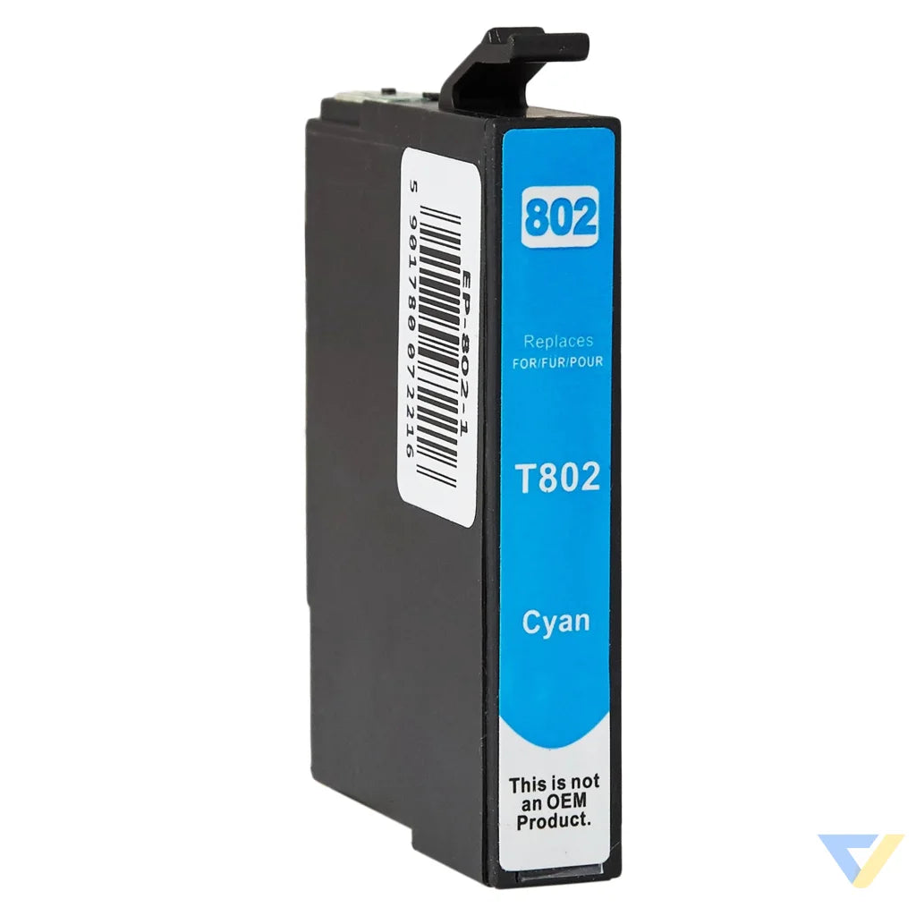 Ink for Epson | C13T08024010 / T0802 | cyan | 14 ml | bulk