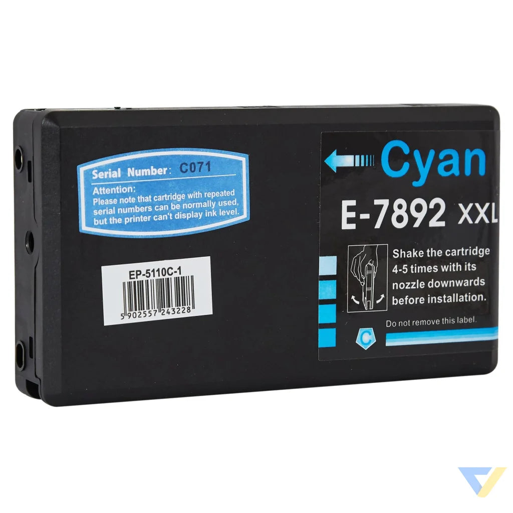 Ink for Epson | C13T789240 / T7892 | cyan | 36 ml | bulk