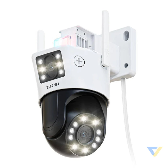 IP Outdoor Camera ZOSI C298 WiFi Pan Tilt 6MP Dual IP66 IP cameras