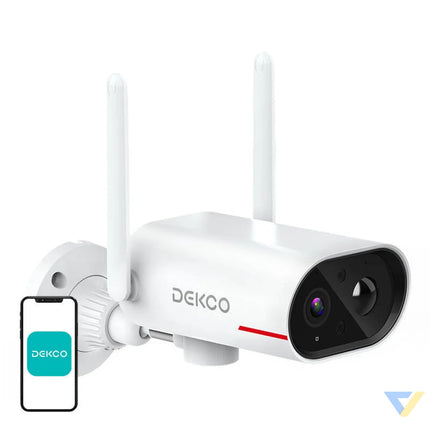 IP Outdoor WiFi camera with solar panel DEKCO DC8L 3MP IP cameras