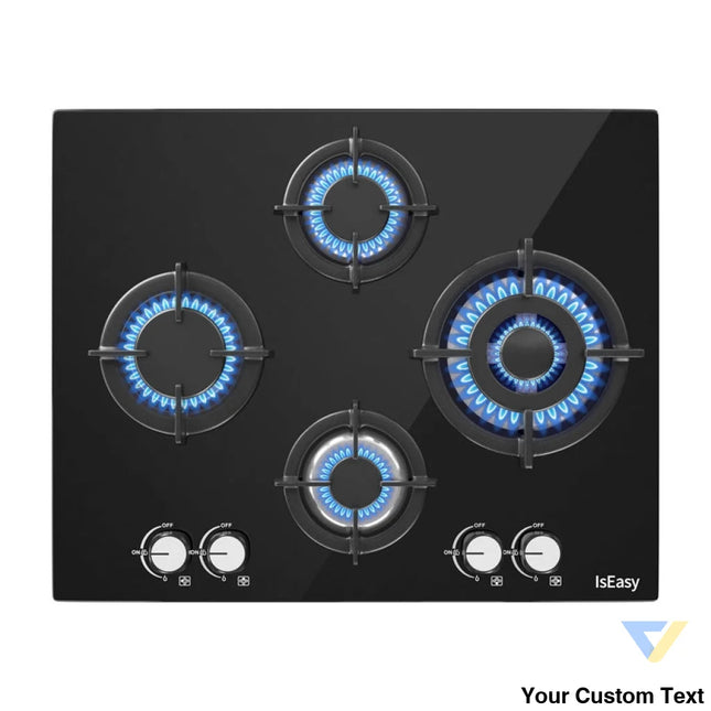IsEasy MGBG 604B glass gas cooktop For cooking