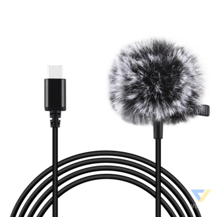Jack Puluz tie microphone with clip PU425 1.5m USB C Lavalier