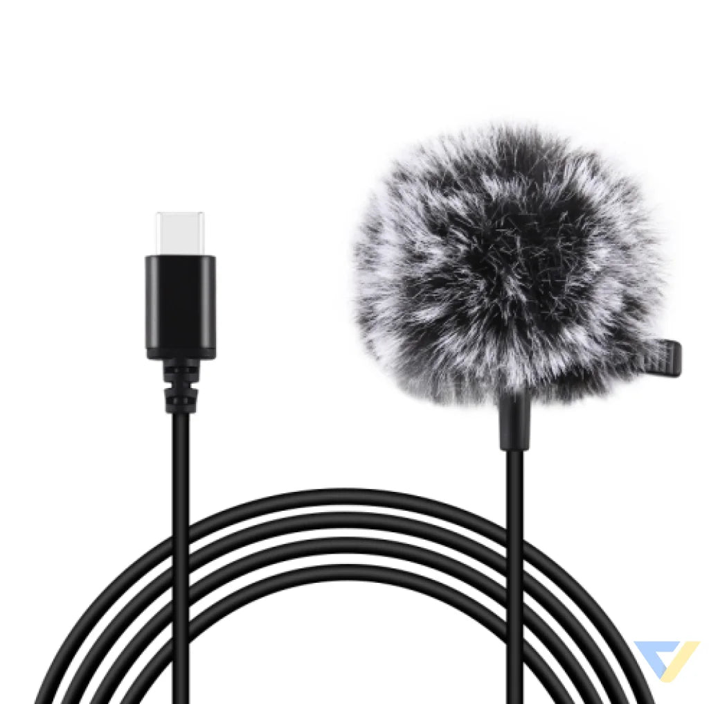 Jack Puluz tie microphone with clip PU425 1.5m USB C Lavalier
