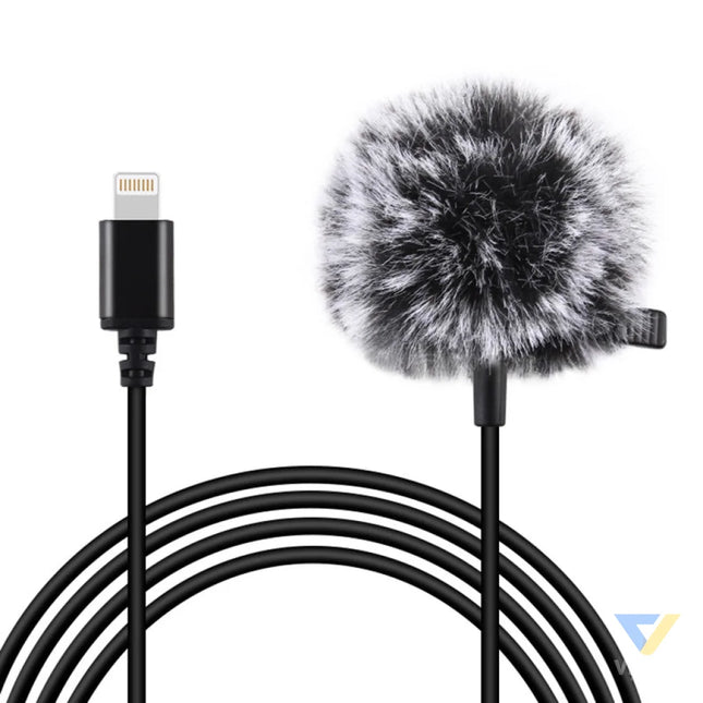 Jack Puluz tie microphone with clip PU426 1.5m 3.5mm Lightning Lavalier