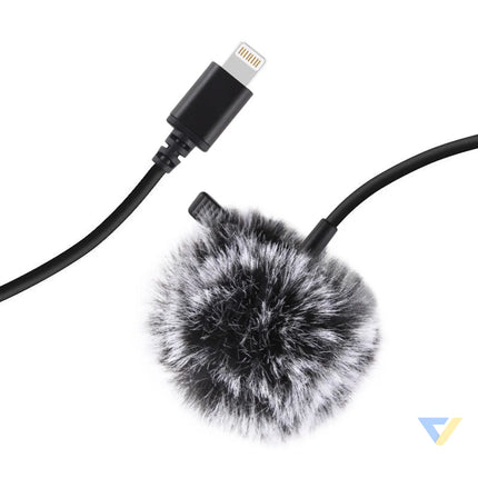 Jack Puluz tie microphone with clip PU426 1.5m 3.5mm Lightning Lavalier