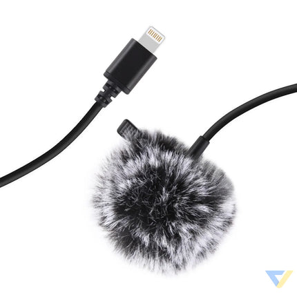 Jack Puluz tie microphone with clip PU426 1.5m 3.5mm Lightning Lavalier