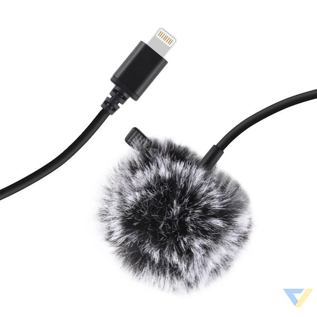 Jack Puluz tie microphone with clip PU426 1.5m 3.5mm Lightning Lavalier