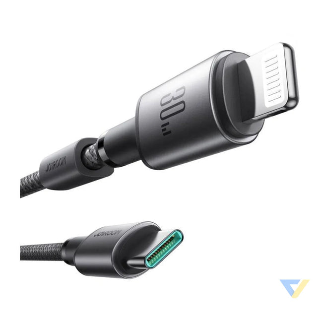 Joyroom 30W USB C Lightning cable 1.2m gray USB C to Lightning