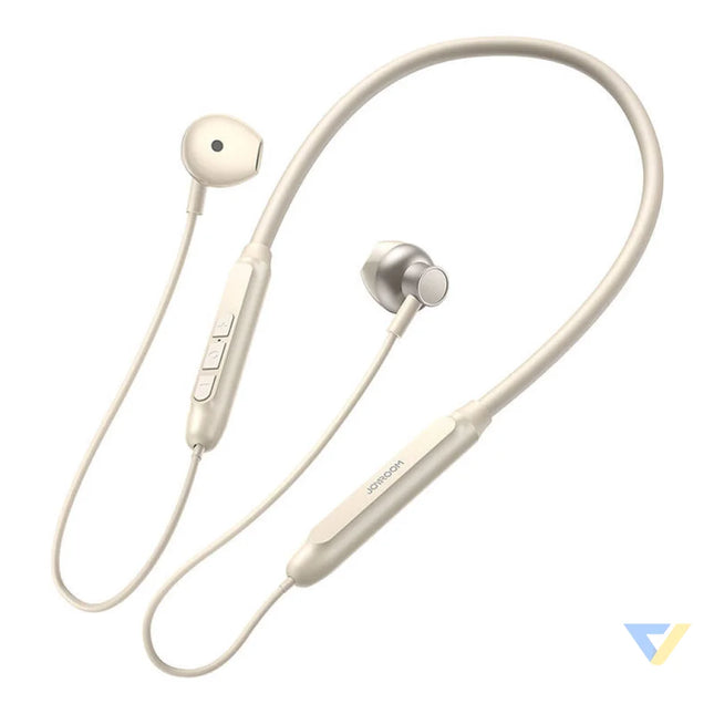 Joyroom JR D8 wireless neckband headphones (cream white) Sports