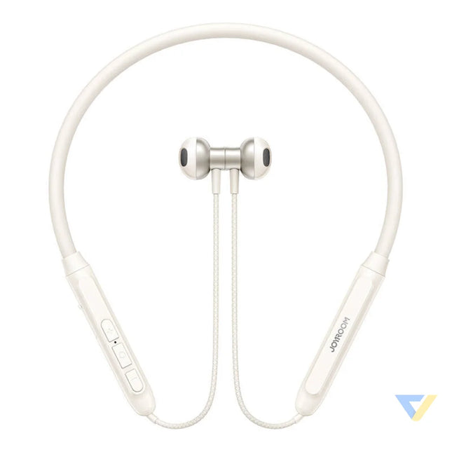 Joyroom JR D8 wireless neckband headphones (cream white) Sports
