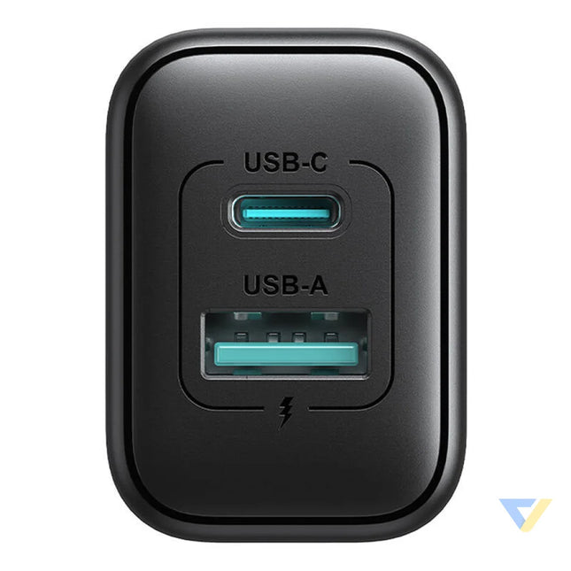 Joyroom JR TCF13 Dual Port (A + C) 25W Power Charger (black) mains chargers